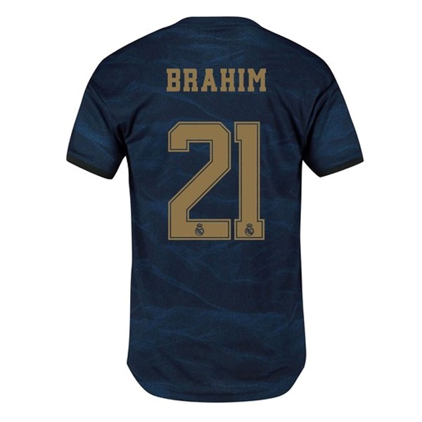 Camiseta Real Madrid NO.21 Brahim 2ª 2019/20 Azul